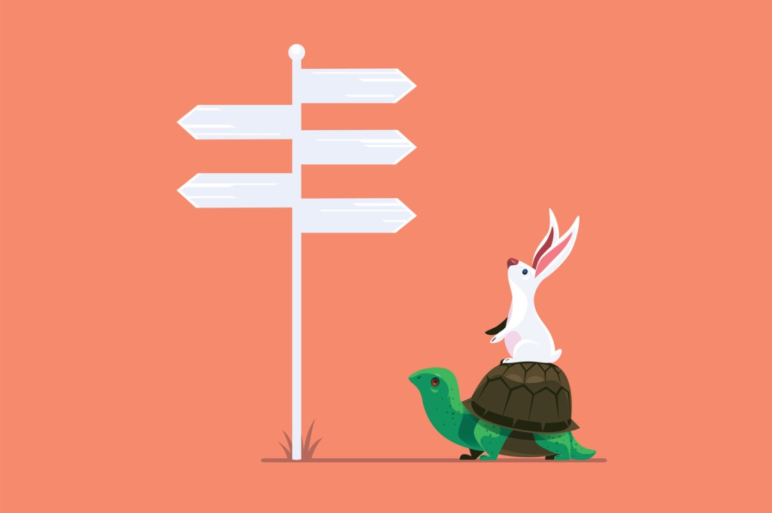 With health, be the&nbsp;tortoise.